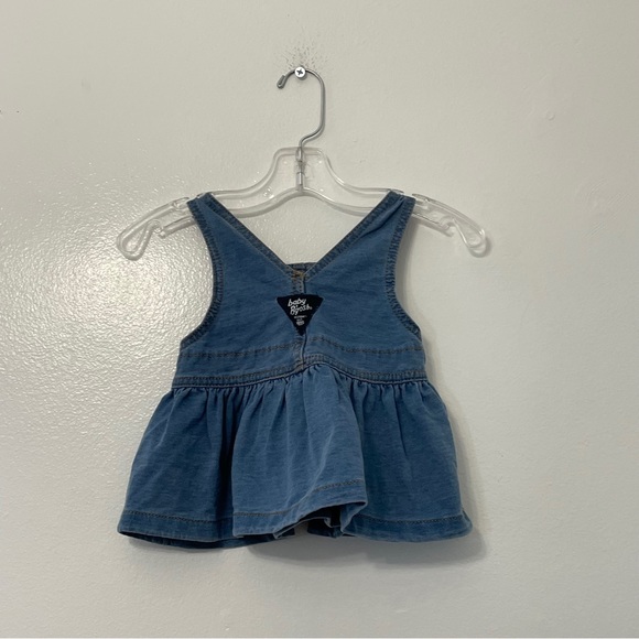 NWT Baby B’Gosh Baby Knit-Like Denim Jumper Dress | Size: 0-3 Months - Picture 4 of 5